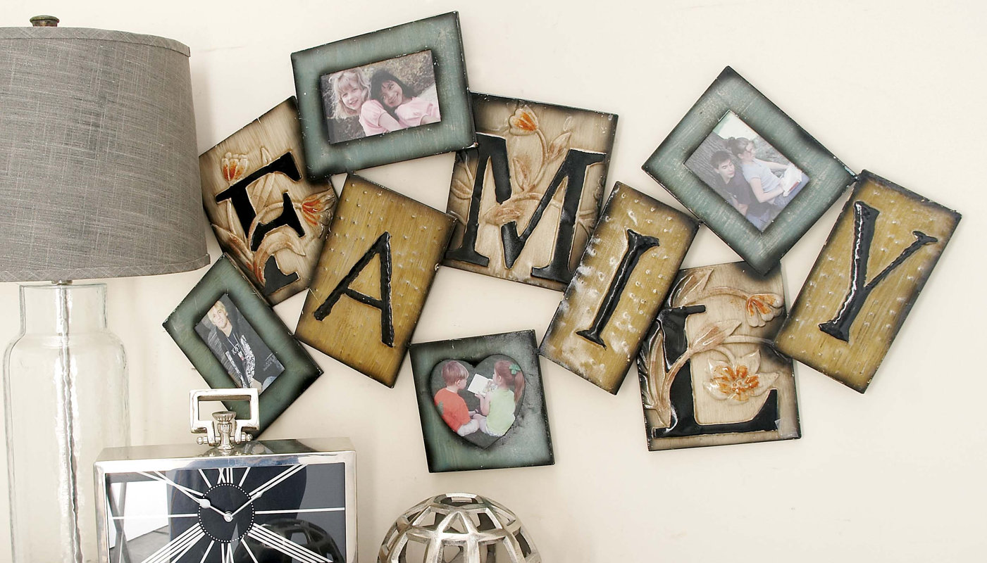August Grove Rustic Metal Wall Picture Frame & Reviews Wayfair